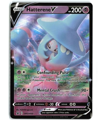 hatterene pokemon card value Amazon.com: Hatterene V & VMAX - 066/159 - Crown Zenith
