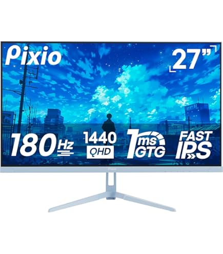 【新品】 Pixio PX248 Blue Pixio PX248 Wave 24 FHD LCD Gaming Monitor FreeSync Blue