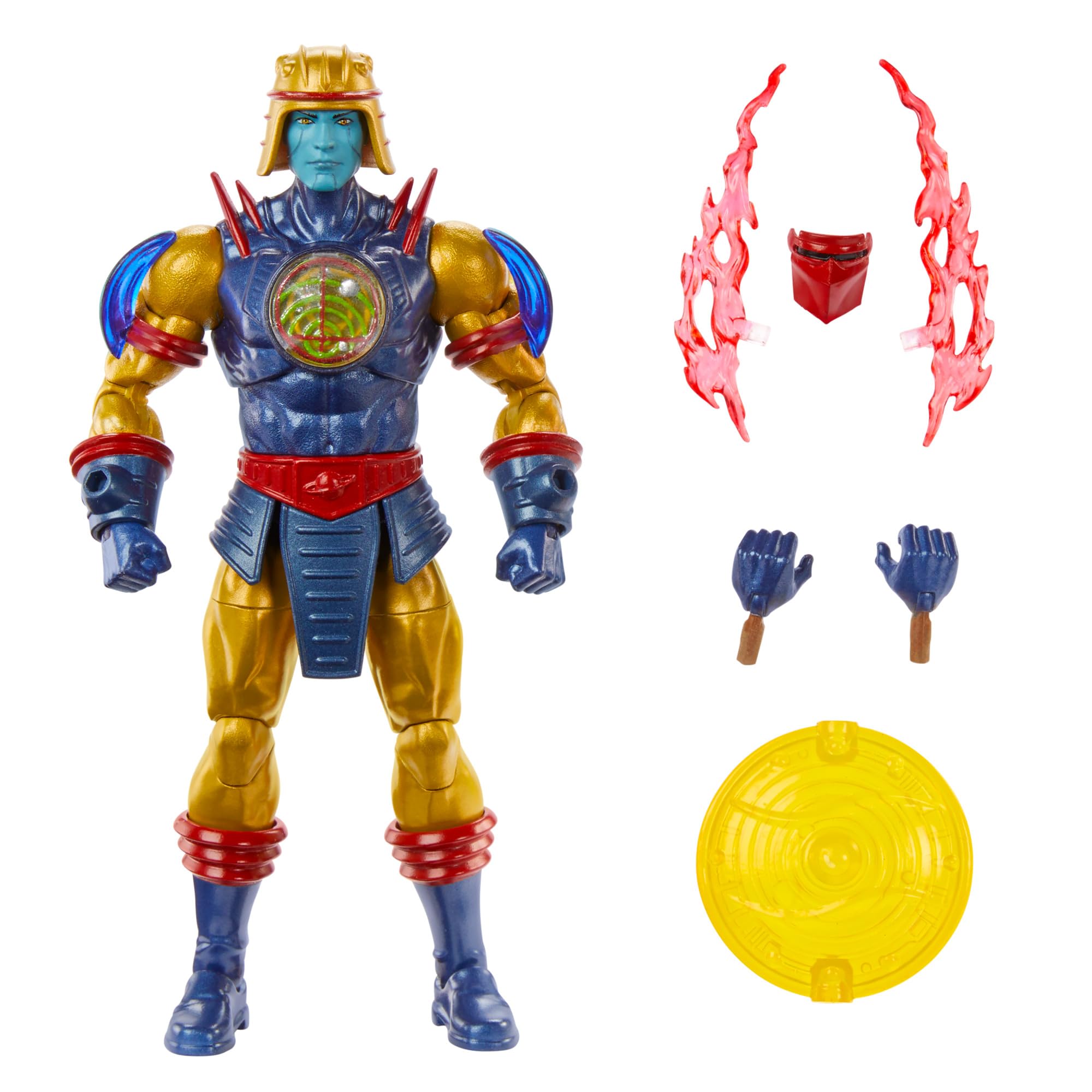 Masters of the Universe Masterverse New Eternia Sy-Klone Action Figure with 30 Articulations, MOTU 7-inch Human Tornado Toy with Energy Effect, HYC55