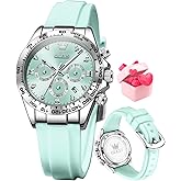 OLEVS Women Watch Fashion Rose Gold Diamond Analog Quartz Female Watches for Women Luxury Dress Ladies Stainless Steel Luminous Waterproof Date Wristwatches