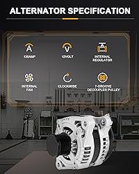 ROADFAR New Alternator Replacement for 2007-2016