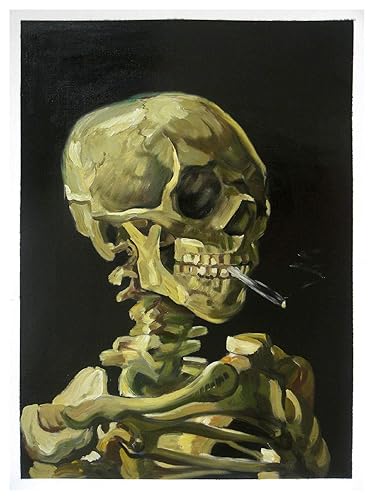 van gogh skull painting