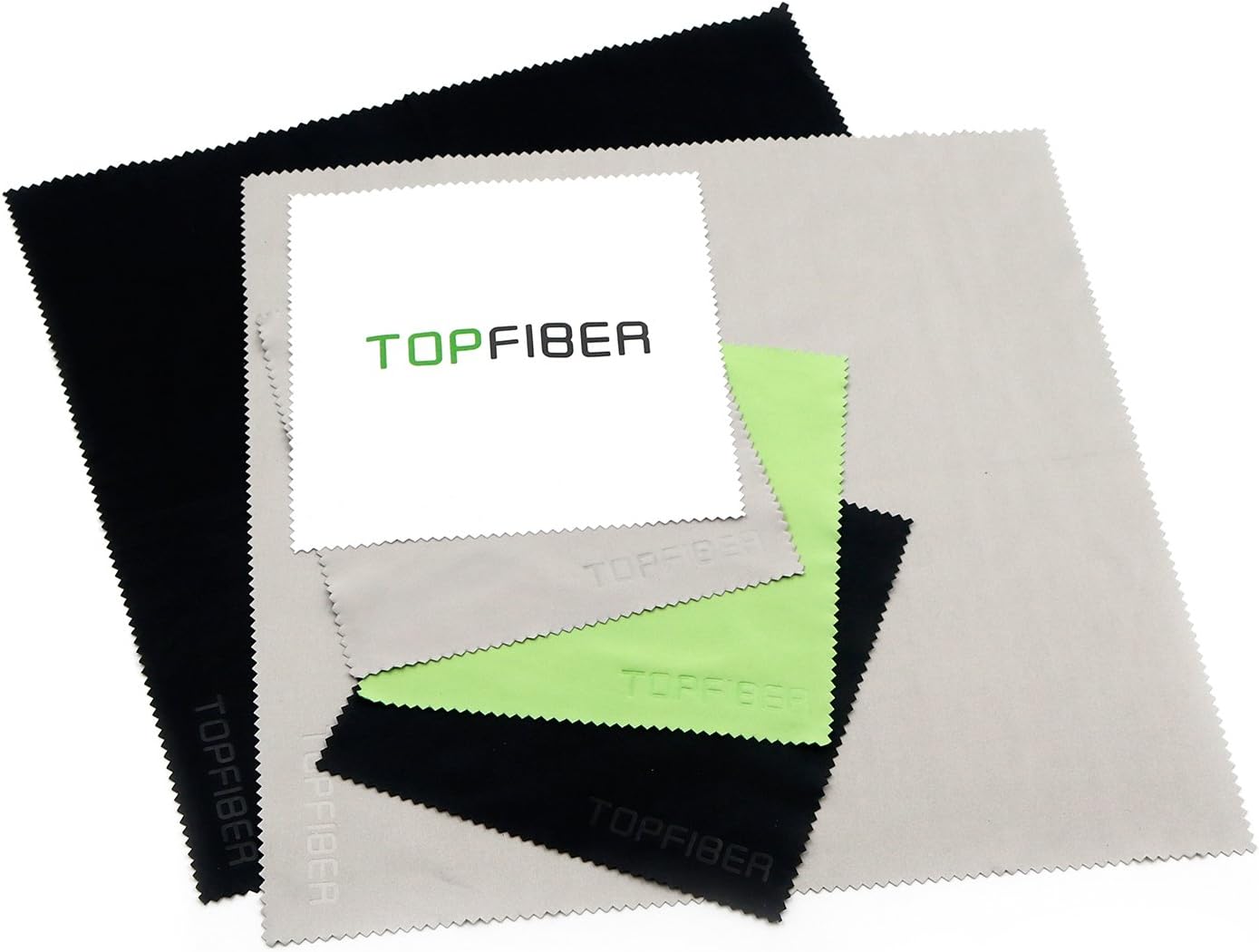 (8 Pack) Microfiber Cleaning Cloths for Glasses, Laptops, Tablets, Desktop Computers, Mobile Phones, Camera Lenses, LCD Screens, TV, Watches - 6 x 6 inch(4pcs) + 12 x 12 inch(2pcs)