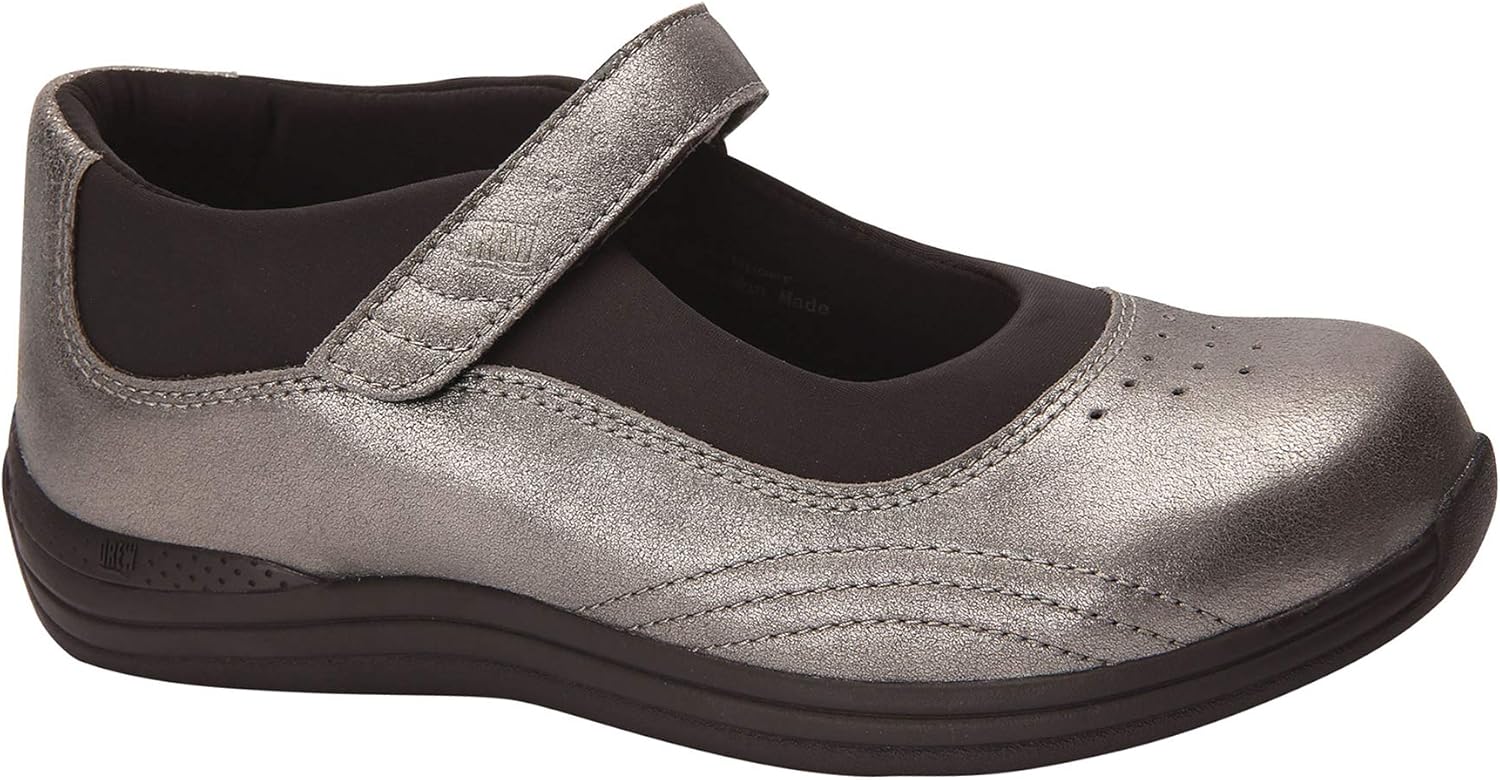 pewter leather shoes