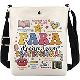 MAOFAED Paraprofessional Gift, Teacher Aide Gift, Para Appreciation Gift, Paraprofessional Dream Team Crossbody Bag