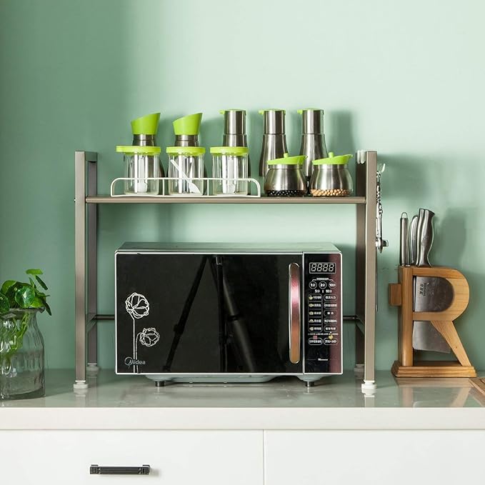 Amazon.com: SINGAYE - Estantería de doble capa para horno ...