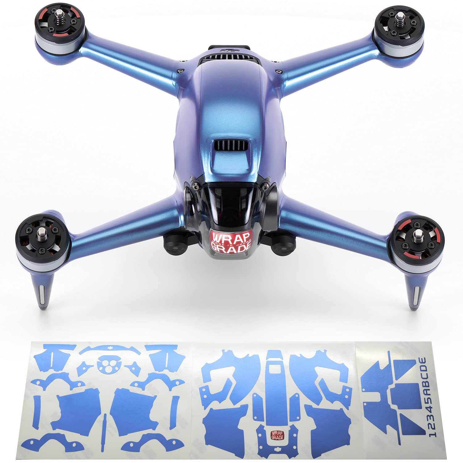 WRAPGRADE Skin Compatible with DJI FPV | Full-wrap (CELESTE BLUE)