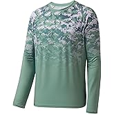 BASSDASH FS14M Men's Camo Gradient Performance Long Sleeve Fishing Shirt UPF50+