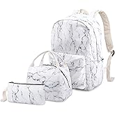 FEWOFJ School Backpack for Teen Girls, Bookbag with Lunch Box and Pencil Case