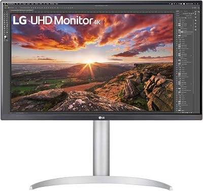 LG 27UP85NP-W 27 Inch 4K UHD IPS Monitor USB-C 5ms FreeSync HDR