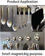 FINDMAG 30 LB Neodymium Magnetic Hooks 28 Pack Cruise Cabin Wall Ceiling Fridge view 5