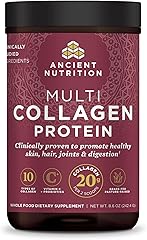 Ancient Nutrition Hydrolyzed Multi Collagen Peptides Powder, Unflavored | Vitamin C, Probiotics, Grass-Fed Hydrolyzed Collage
