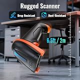 Tera 5100 Wireless Barcode Scanner 1D Laser 328ft USB Dongle 2000mAh Orange view 6