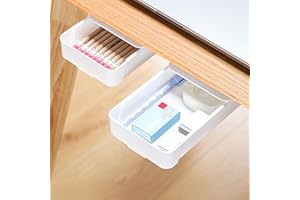 Under-desk Storage File Box, Hidden Organizer Design, Drawer File Storage Box, Wall-mounted, Space-saving, Perfect for Desk O