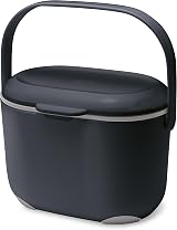 Addis 515630 2.5 Litre Kitchen Compost Caddy Black Grey