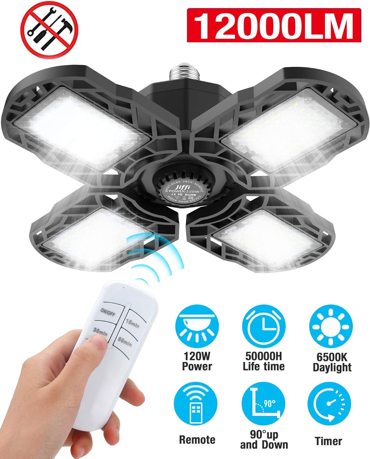 Warehouse 12000LM Garage Ceiling Lights for Basement Super