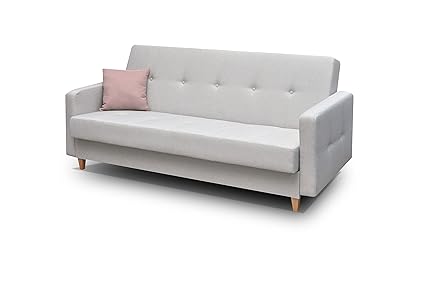 Meublo Banquette Canapé Clic Clac Convertible 3 Places Tissu