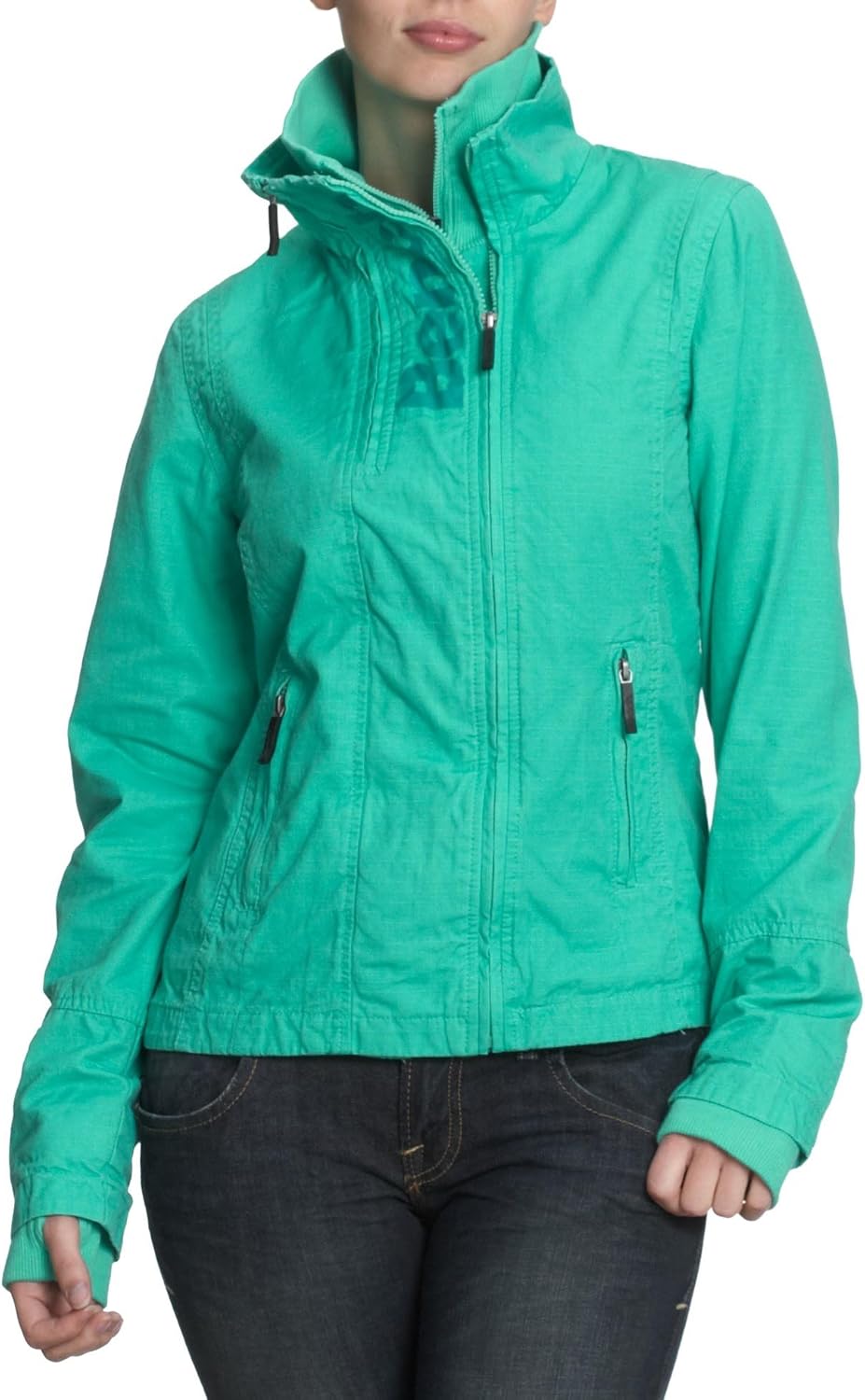 Bench Damen Jacke grün (aqua green) Medium Amazon.de Bekleidung
