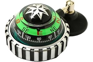 Car Compass Dashboard, Compass for Car, 2.52x1.89x4.25 Inch Portable Small Dashboard with Suction Cup Easy Install for Auto D