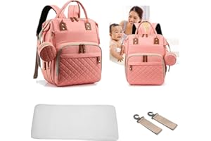 Axcone Baby Diaper Bag Backpack with Changing Pads mommy Bags Boys Girl Unisex Multifunction Travel Baby
