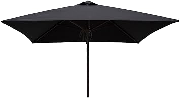 Amazon Com Heininger 1229 Destinationgear 6 5 Square Black Classic Wood Patio Umbrella Automotive