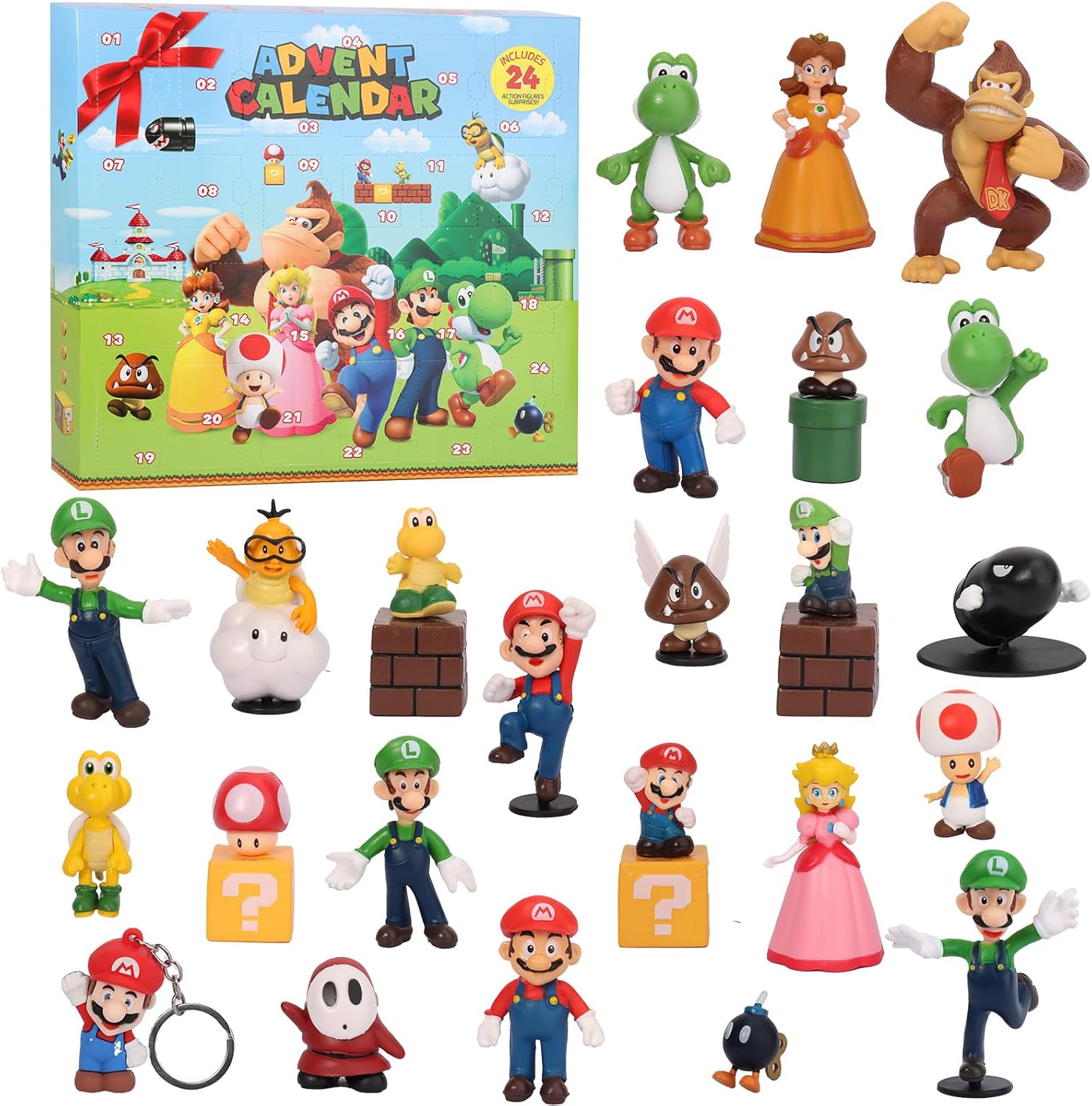 Advent Calendars - Christmas Advent Calendar 2023 Kids, 24 Days Toy Figures Countdown Calendars with 24Pcs Action Figures Toy Gifts for Boys Girls Kids Collectors
