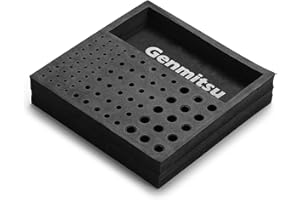 Genmitsu EVA CNC Milling Bit Storage Tray with 85 Holes, 200mm x 200mm x 43mm