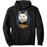 Star Trek: The Next Generation Data Cat Portrait Pullover Hoodie