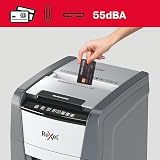 Rexel Optimum Auto Feed 90 Sheet Cross Cut Shredder P-4 34L Bin Black view 3