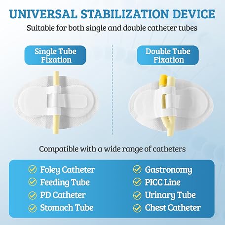 Foley Lock Sticker Mua 20 Pcs Catheter Stabilization Device - Foley Catheter Tube Holder ...