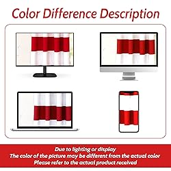 DriftAway Red Stripe Room Darkening Window Curtains