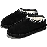 Project Cloud Mens Slippers 100% Genuine Leather with Australian Shearling Lining & Memory Foam Insole Outdoor & House Slippers for Men - Non-Slip Fuzzy Mens Shoes