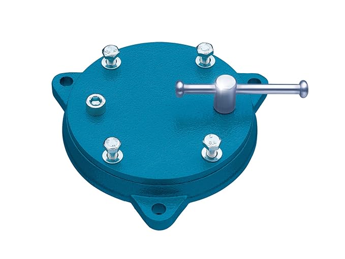 Heuer Drehteller, für Schraubstock 120 mm (geschlossene Aufnahmeplatte, Drehkranz Stahlgeschmiedet; Gewicht: 2,5 kg) 103120