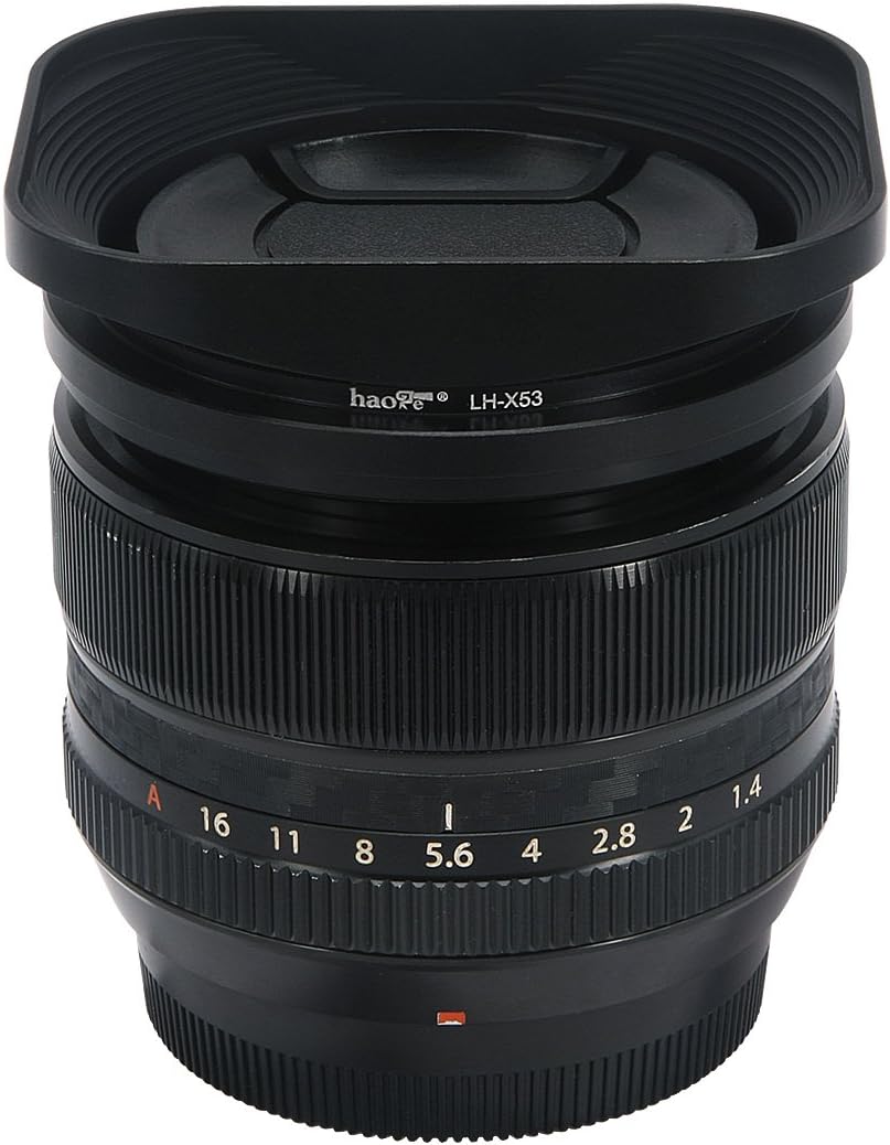 Haoge LH-X53 Bayonet Rectangular Square Metal Lens Hood for Fujifilm Fuji Fujinon XF 35mm F1.4 R / XF35mmF1.4 R - Image 5