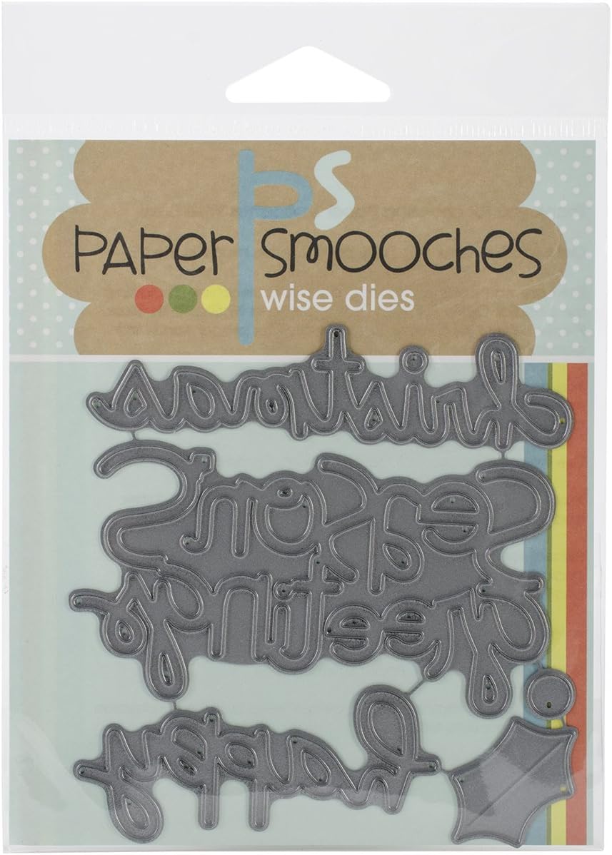 Paper Smooches Die-Christmas Words 2