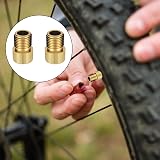 Gunwon 2Pcs Bike Valve Adaptor Brass Presta to Schrader Gold view 6