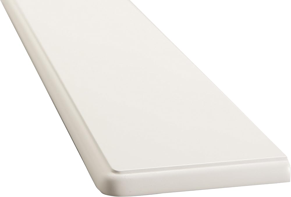 Greenhurst 24-Inch White 1-Tier Easy Fit Radiator Shelf MDF
