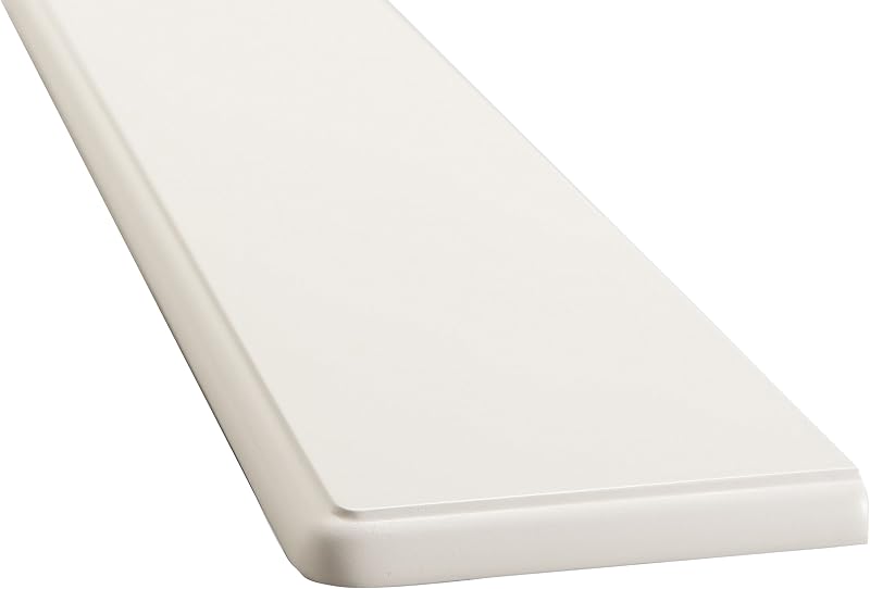Greenhurst 24-Inch White 1-Tier Easy Fit Radiator Shelf MDF