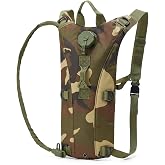 Hiking Hydration Backpack 2L Water Bladder Lightweight Camouflage Pack | Day‑use 2L hiking hydropack equipped with water bladder splash‑proof fabric for hiking, cycling &amp; weekend outdoor activities