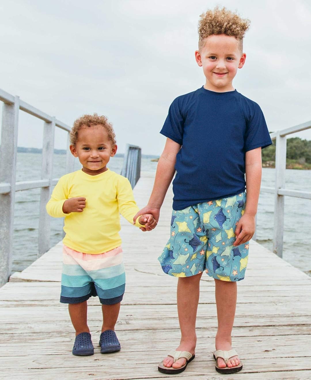 RuggedButts Boys Swim Trunks w/Adjustable Waist: Clothing