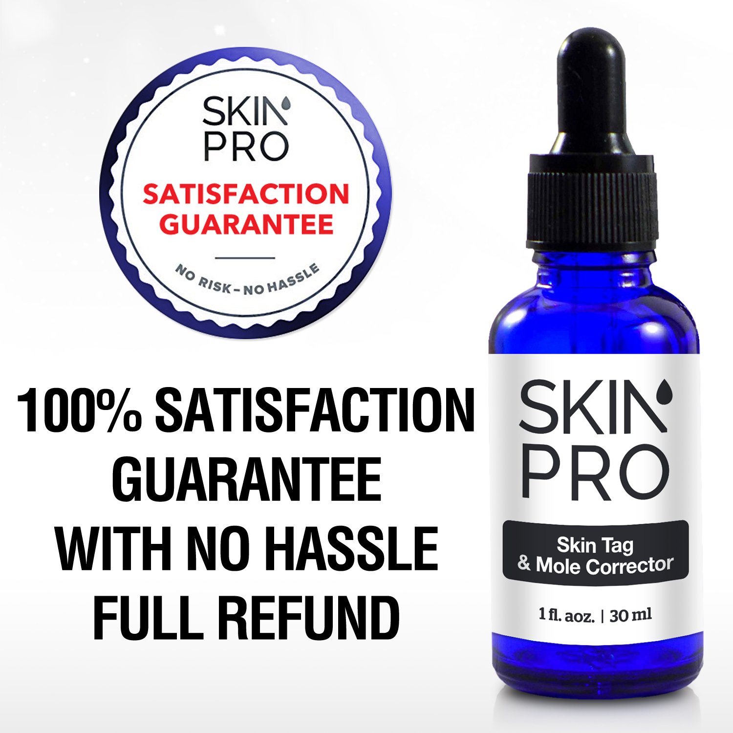 SkinPro Skin Tag Remover And Mole Corrector For Fast Removal Of Skin Moles, Skin Tags, Warts And Other Minor Growths, Medical Grade Formula with 17% Salicylic Acid (1 fl oz, 30 ml) : Beauty