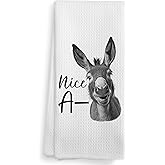 NOQL Donkey Kitchen Towels, Donkey Decor, Funny Decorative Kitchen Towels, Western Decorative Kitchen Towels, Nice Donkey Towels Campsite Drying Cloth Hand Towels for Bathroom Kitchen, 16×24 Inches