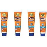 Banana Boat Sunscreen Sport Performance Broad Spectrum Sun Care Sunscreen Lotion - SPF 30 1 Oz Travel Size (Pack of 4)