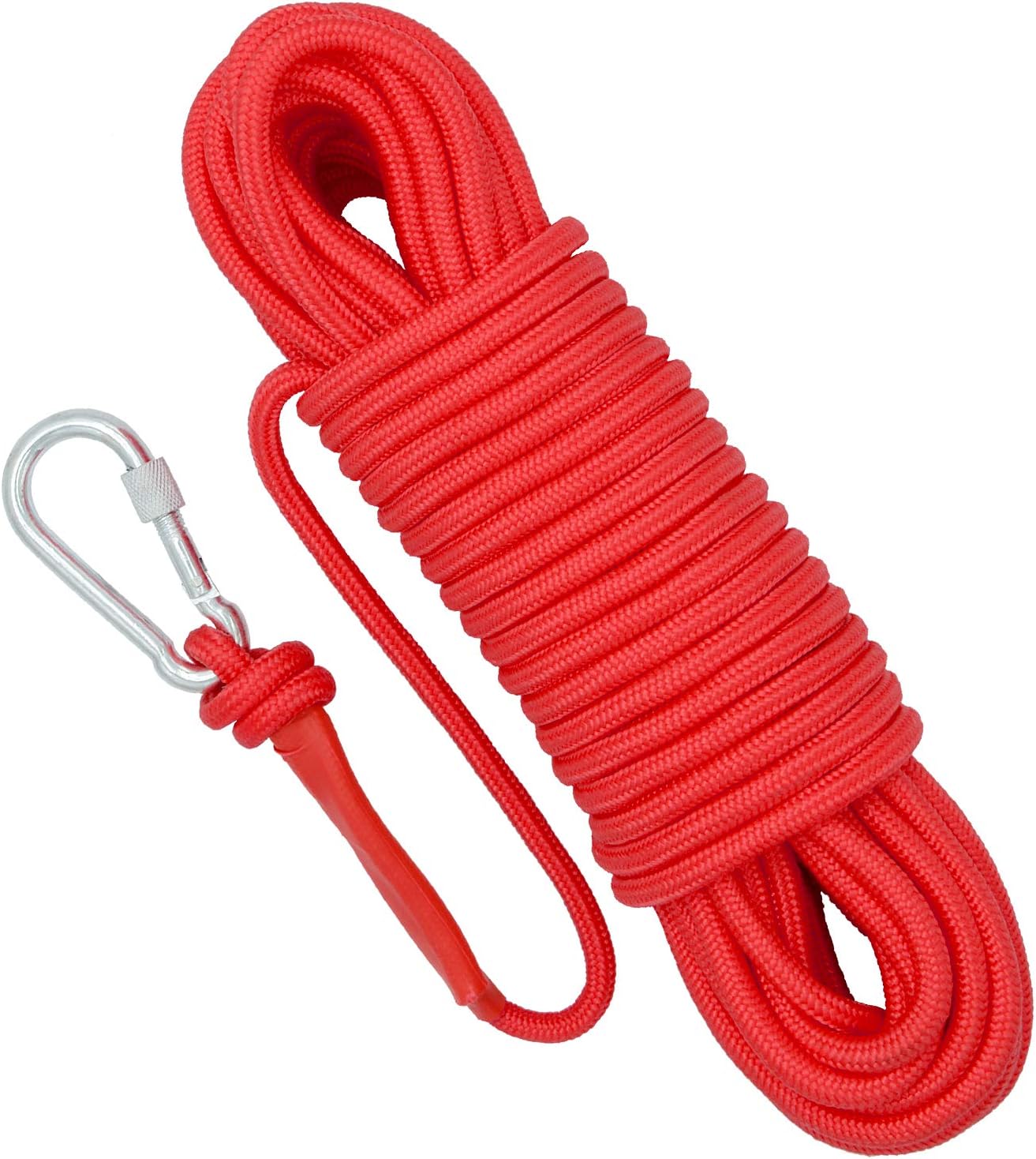 FerDIM Static Climbing Rope, Magnet Fishing Rope, 8mm(5/16in) High Strength Cord Safety Rope 32ft, 65ft, 98ft : Sports & Outdoors