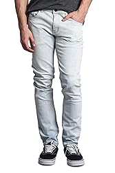 VICTORIOUS Men's Skinny Slim Fit Stretch Raw Denim