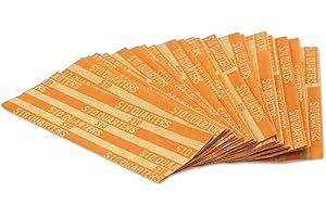 Coin-Tainer 30010 Flat Coin Wrappers, Dimes, 5, 1000 Wrappers/Box