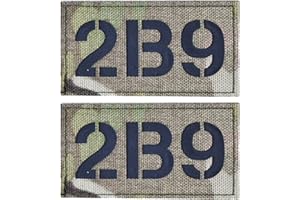 APBVIHL Infrared IR 1B9 2B 3B9 6B9 B Team Call Sign Reflective Patches - Hook and Loop Fastener Military Tactical Decorative Patch Armband Badges for Clothing Accessory Backpack (Color d, 2B9)
