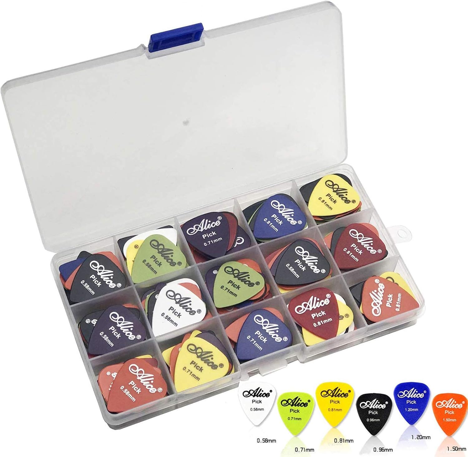 100 Pcs Acoustic Electric Guitar Picks
 - Amazon Com 100pcs Acoustic Electric Guitar Picks Plectrum Various Colors 6 Thickness 0 58 0 71 0 81 0 96 1 20 1 50 Mm Pick Box Musical Instruments