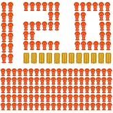Bullets Refill Ammo Pack Compatible with Semi Automatic Shell Ejecting Toy Guns, 120 Bullets and 12 Shells Automatic Soft Bullet Toy Gun Accessories