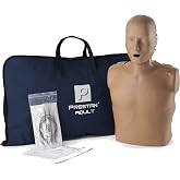 PRESTAN CPR Training Manikin, Single Adult, Dark Tone | Help learners gain confidence with visible rate feedback and realistic chest rise for medical education.